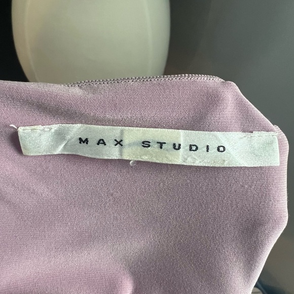 Max Studio Dusty Rose Sleeveless Blouse with Ruching (Size S) - Picture 5 of 5